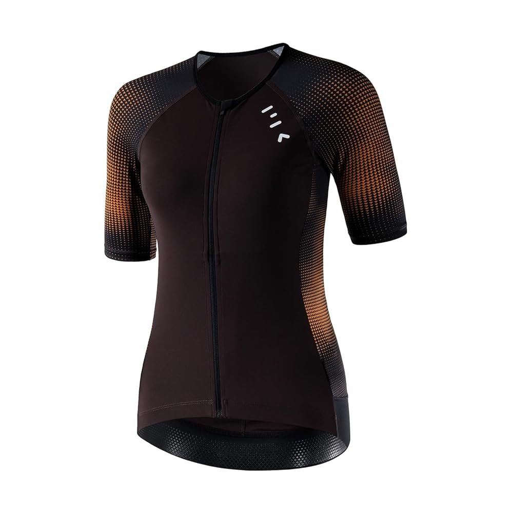 MY KILOMETRE Women's Triathlon Top, Padded, Quick-Dry,Slimming Fit, Secure Lock Zipper, Back Pockets, UPF 50+ UV Protection
