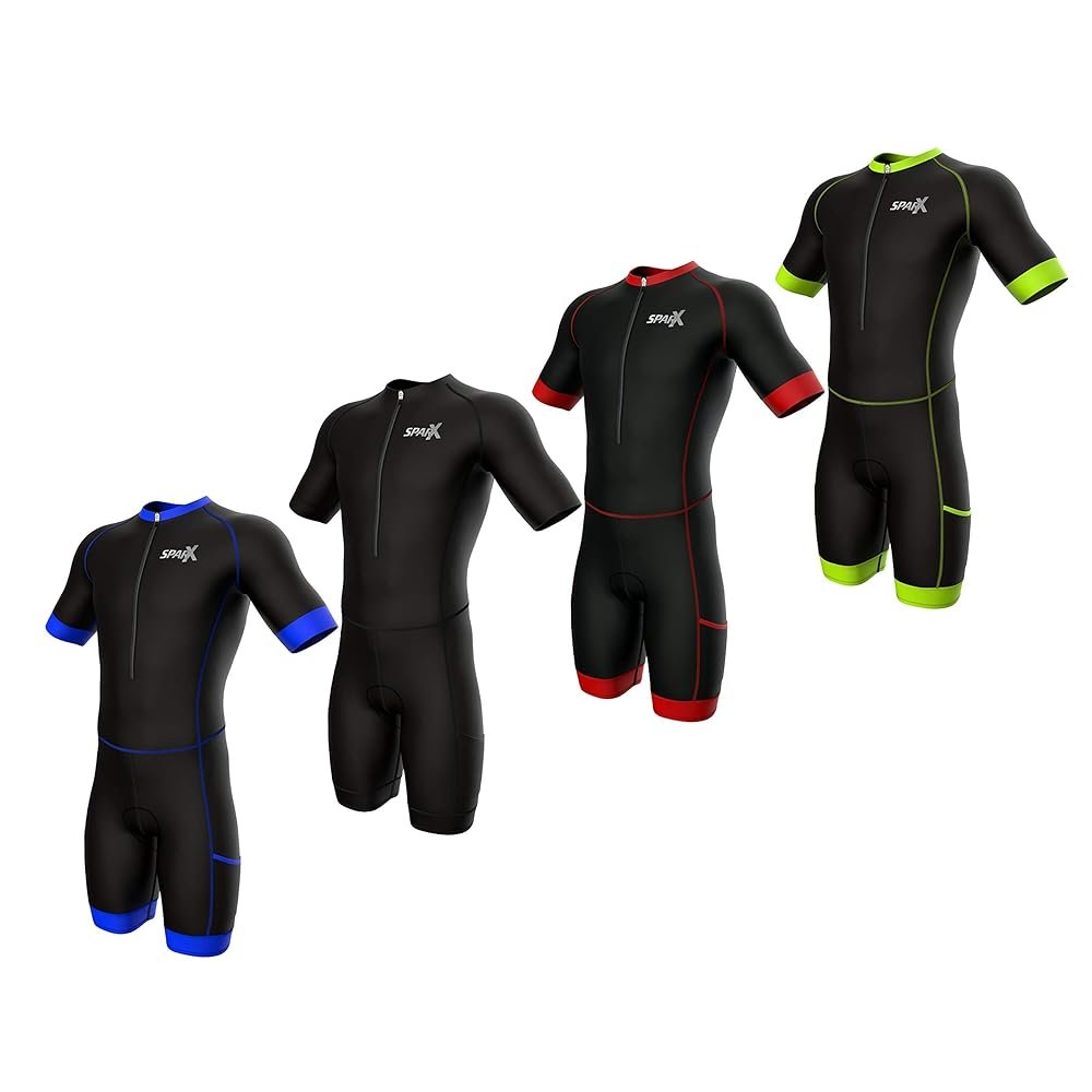 Sparx Men Triathlon Suit Short Sleeve Aero Tri Suit
