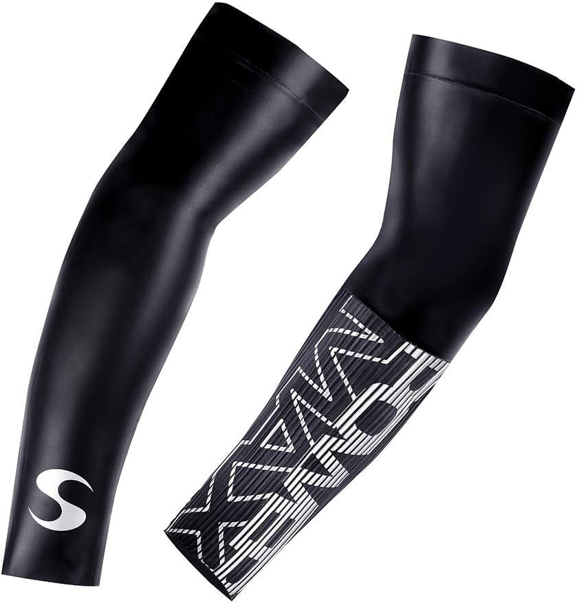 Synergy Neoprene Swim Sleeves - Adult, Sporty, Black, Women-Adults, Swimmers, Triathletes
