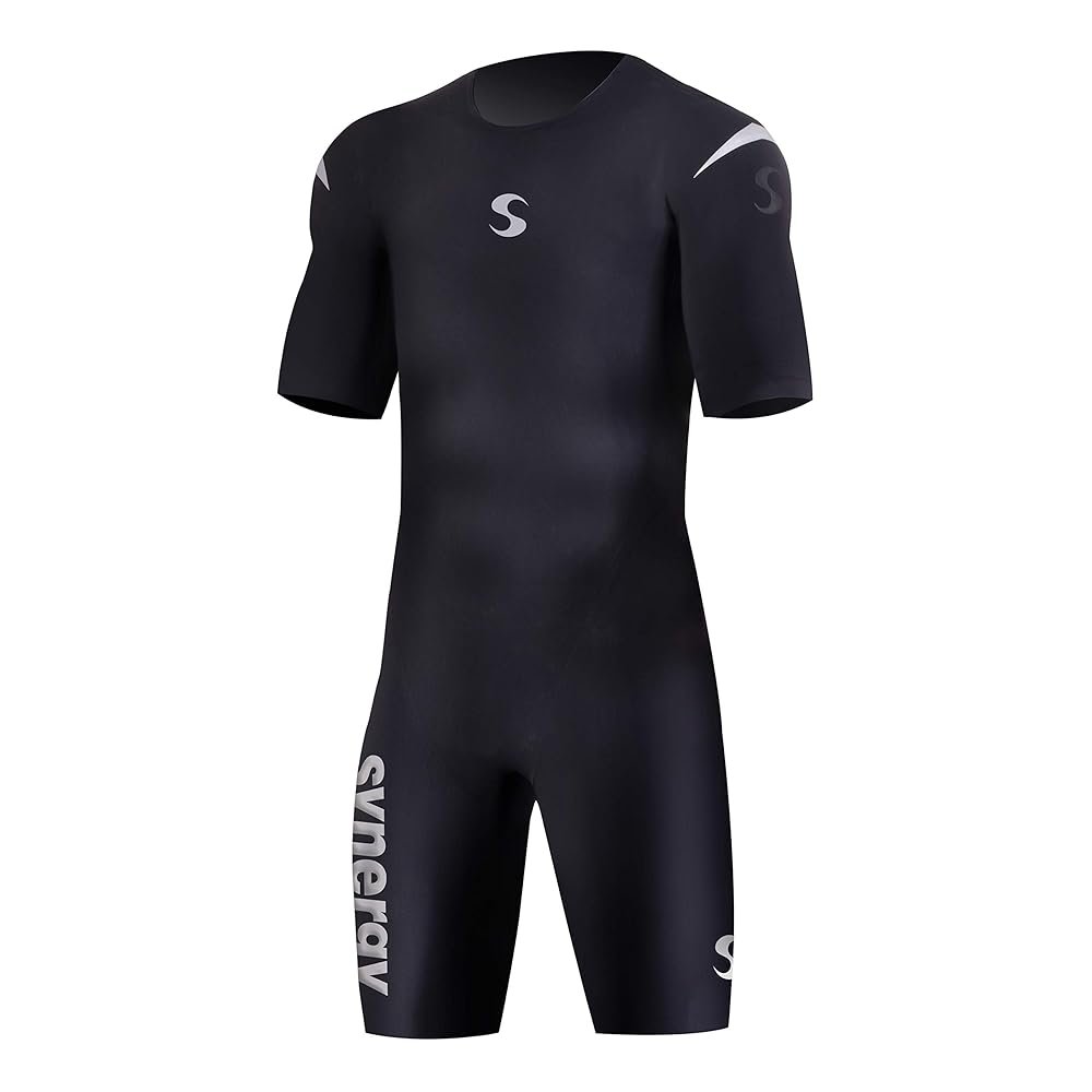 Triathlon Short Sleeve Swimskin - Men's Synergy SynSkin 3 Skinsuit Ironman USAT & FINA Approved